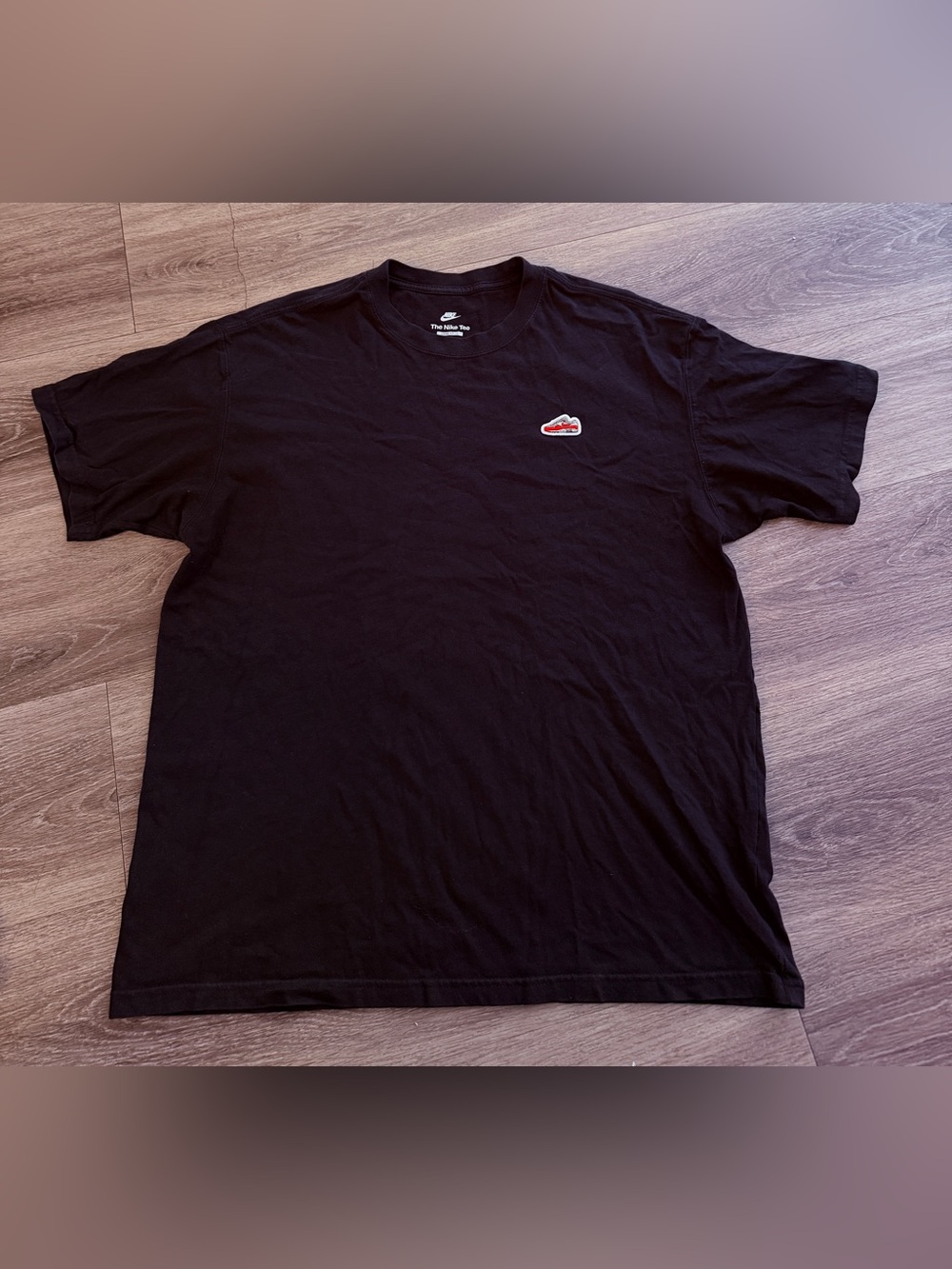 Nike Sportswear Air Max 1 Sneaker Patch Loose Fit T-Shirt Black Men's Medium